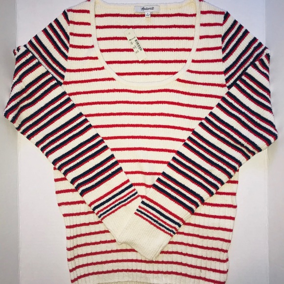 NWT Madewell Pullover Stripe Sweater - Picture 5 of 8